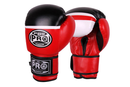 Pro Series Deluxe Starter Boxing Gloves-blk/red